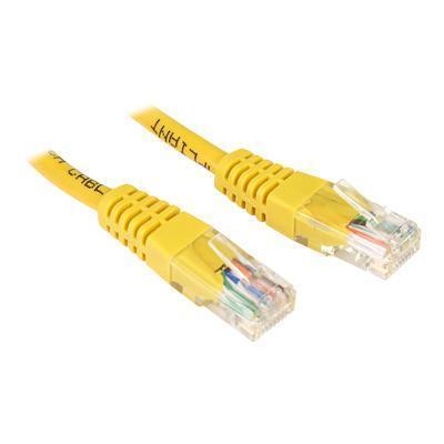 StarTech.com M45CROSS1YL 1ft Yellow Molded Cat5e Crossover UTP Patch Cable Crossover cable RJ 45 M to RJ 45 M 1 ft UTP CAT 5e molded yellow