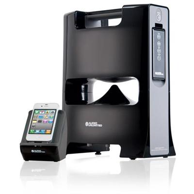 2.4GHz Digital Wireless Indoor/Outdoor Stereo Speaker with Remote & Dual Power Transmitter Black