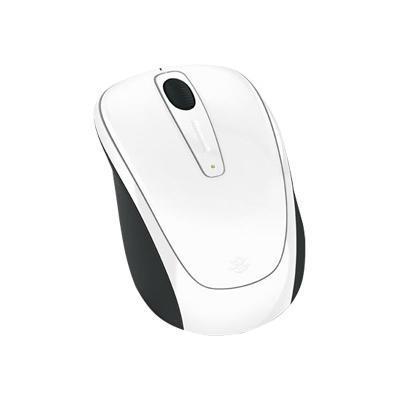 Microsoft GMF 00176 Wireless Mobile Mouse 3500 Limited Edition mouse optical 3 buttons wireless 2.4 GHz USB wireless receiver white gloss