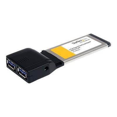 2 Port ExpressCard SuperSpeed USB 3.0 Card Adapter - USB adapter - 2 ports