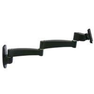 200 Series Wall Mount Arm - Mounting kit ( wall bracket pivot wall mount 2 extension brackets ) for LCD display - steel - black - screen size: up to 24 - moun