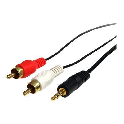 Startech Mu3mmrca Stereo Audio Cable - 3.5mm Male To 2x Rca Male - Audio Cable - 3 Ft