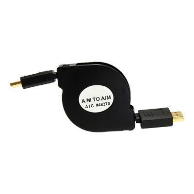 StarTech.com HDAARET4 4 ft Retractable High Speed HDMI to HDMI Cable w Ethernet HDMI with Ethernet cable HDMI HDMI M to HDMI M 4 ft shielded bl