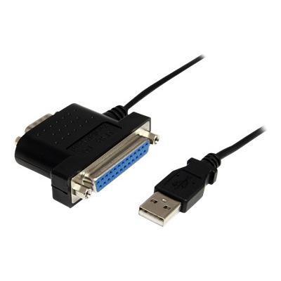 StarTech.com ICUSB2321284 1s1p USB to Serial Parallel Port Adapter Cable Parallel serial adapter USB parallel RS 232 black
