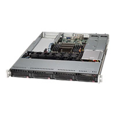 Super Micro CSE-815TQ-R500WB Supermicro SC815 TQ-R500WB - Rack-mountable - 1U - extended ATX - SATA/SAS - hot-swap 500 Watt - black