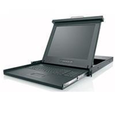19 Widescreen Rack-Mount Console with Built-In 8-Port PRO3 KVM Switch - KVM console with KVM switch - 8 ports - PS/2 - rack-mountable - TFT - 19 - widescreen -