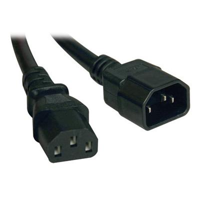 TrippLite P005 12N Heavy Duty Power Extension Cord 15A 14AWG IEC 320 C14 to IEC 320 C13 1 ft.