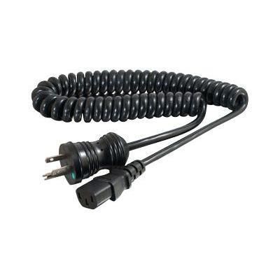 18 AWG Coiled Hospital Grade Power Cord - power cable - 4 ft