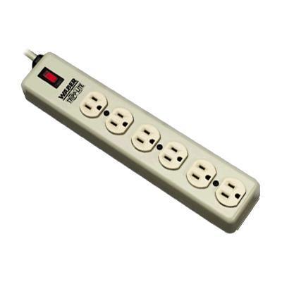 Tripplite 6spdx-15 Waber-by- Power Strip - Power Distribution Strip - 15 A - Ac 120 V - Input: Nema 5-15 - Output Connectors: 6 ( Nema 5-15 ) - 15 Ft - Beige