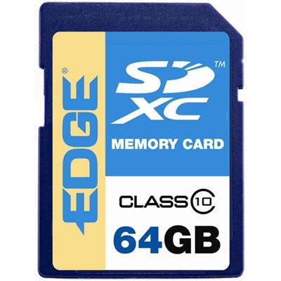Edge Memory PE231422 64GB SDXC Class 10 Memory Card Edge Memory PE231422 64GB SDXC Class 10 Memory Card