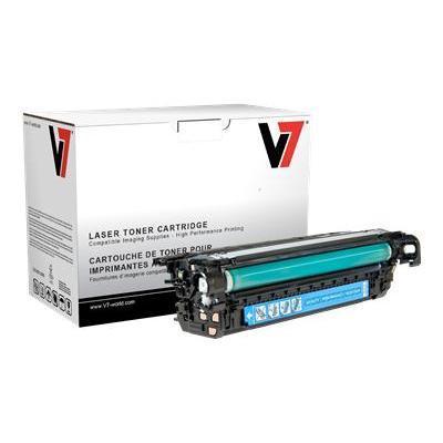 V7 THC2261A Cyan remanufactured toner cartridge equivalent to HP CE261A for HP Color LaserJet Enterprise CP4025dn CP4025n CP4525dn CP4525n CP4525xh