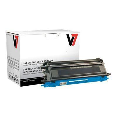 V7 TBC2TN115CH High Yield cyan remanufactured toner cartridge equivalent to Brother TN115C for Brother DCP 9040 DCP 9045 HL 4040 HL 4070 MFC 9440
