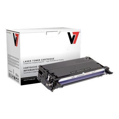V7 TXK26180H High Yield black remanufactured toner cartridge equivalent to Xerox 113R00726 for Xerox Phaser 6180DN 6180MFP D 6180MFP N 6180N