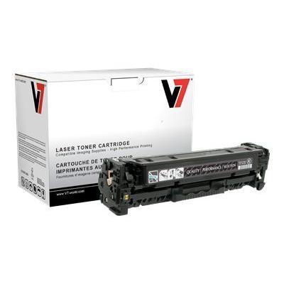 V7 THK22025 Black remanufactured toner cartridge equivalent to HP CC530A for HP Color LaserJet CM2320fxi CM2320n CM2320nf CP2025 CP2025dn CP2025n