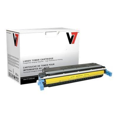 V7 THY29732A Yellow remanufactured toner cartridge equivalent to HP 645A for HP Color LaserJet 5500 5550