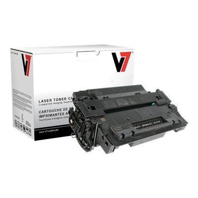 V7 THK255XH 1 pack 1 High Yield black remanufactured toner cartridge printing consumables equivalent to HP CE255X for HP LaserJet Enterprise MF