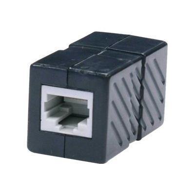 Steren Electronics 310-040BK Network coupler - RJ-45 F to RJ-45 F - CAT 6 - black