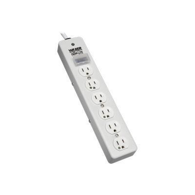 TrippLite SPS606HGRA Surge Protector Power Strip Medical Hospital RT Angle Plug 6 Outlet 6 Cord Surge protector 15 A AC 120 V 1800 Watt output connec