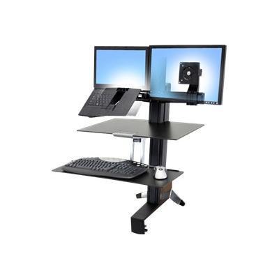 WorkFit-S LCD & Laptop with Worksurface+ - stand