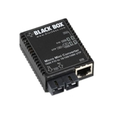 Black Box LMC4002A Micro Mini Media Converter Fiber media converter Ethernet Fast Ethernet Gigabit Ethernet 10Base T 1000Base SX 100Base TX 1000Base