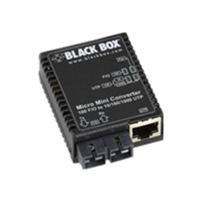Black Box LMC404A Micro Mini Media Converter Fiber media converter Ethernet Fast Ethernet Gigabit Ethernet 10Base T 100Base FX 100Base TX 1000Base T