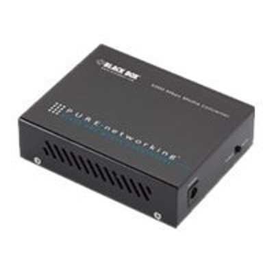 Black Box LGC202A UK Pure Networking Gigabit Media Converter Fiber media converter Gigabit Ethernet 1000Base LX 1000Base TX RJ 45 SC single mode up