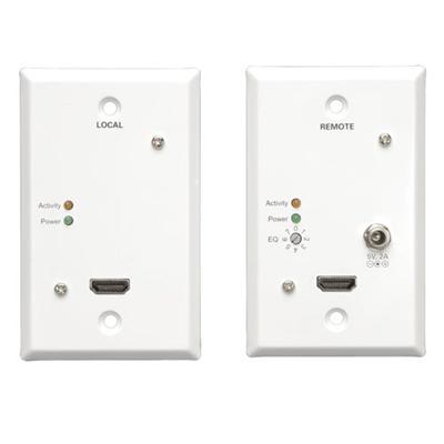 TrippLite B125-101-60-WP HDMI over Dual Cat5/6 Extender Kit Wallplate Transmitter/Receiver Video and Audio 1920x1200 1080p/60p Up to 125-ft. TrippLite B125-101-60-WP HDMI over Dual Cat5/6 Extender Kit Wallplate Transmitter/Receiver Video and Audio 1920x1200 1080p/60p Up to 125-ft.