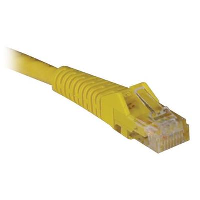 TrippLite N201 001 YW 1ft Cat6 Gigabit Snagless Molded Patch Cable RJ45 M M Yellow 1 Patch cable RJ 45 M to RJ 45 M 1 ft UTP CAT 6 molded snag