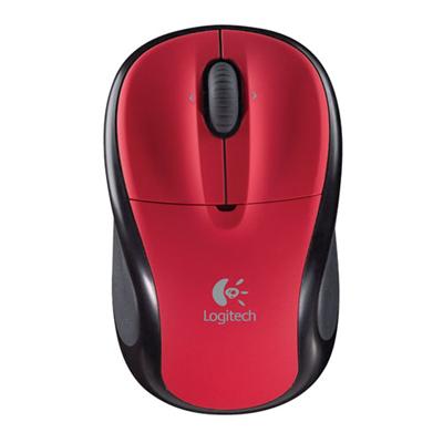V220 Cordless Wireless Notebook Mouse - Red/Ruby - Refurbished