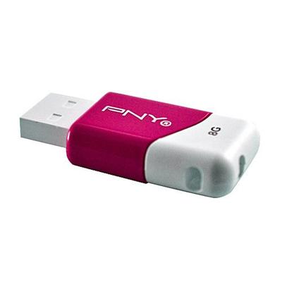 Compact Attaché 8GB USB 2.0 Flash Drive - Pink