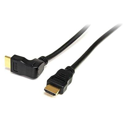 90° Down Angled High Speed HDMI Cable - HDMI - M/M - video / audio cable - HDMI - 6 ft
