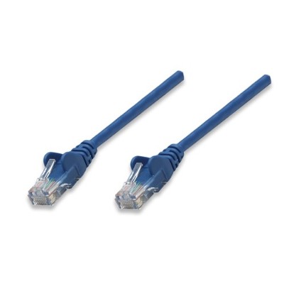 Intellinet Network Solutions 319775 10ft Cat5e RJ 45 Male RJ 45 Male Patch Cable Blue