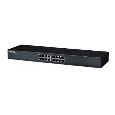 Intellinet Network Solutions 524148 16 Port Gigabit Ethernet Switch 19 Rackmount Metal
