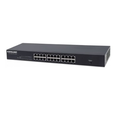 Intellinet Network Solutions 524162 24 Port Gigabit Ethernet Switch 19 Rackmount Metal