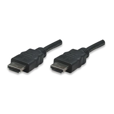 Manhattan 306133 High Speed HDMI Cable 4K 3D HDMI Male to Male Shielded Black 5m 16.5ft