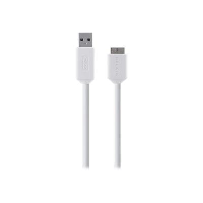 Belkin F3U166B06 SuperSpeed USB 3.0 Cable A to Micro B USB cable USB Type A M to Micro USB Type B M USB 3.0 6 ft molded B2B