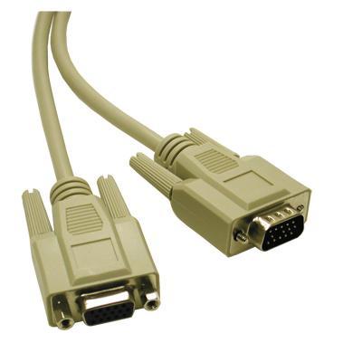 Cables To Go 02719 VGA extension cable HD 15 M to HD 15 F 15 ft white