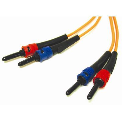 Cables To Go 06239 10m ST ST 62.5 125 OM1 Duplex Multimode PVC Fiber Optic Cable Orange Patch cable ST multi mode M to ST multi mode M 33 ft fiber