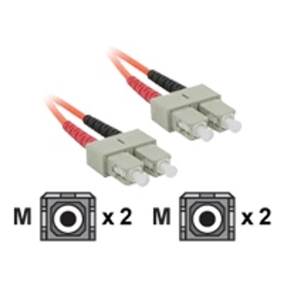 Cables To Go 09162 4m SC SC 62.5 125 OM1 Duplex Multimode PVC Fiber Optic Cable Orange Patch cable SC multi mode M to SC multi mode M 13 ft fiber