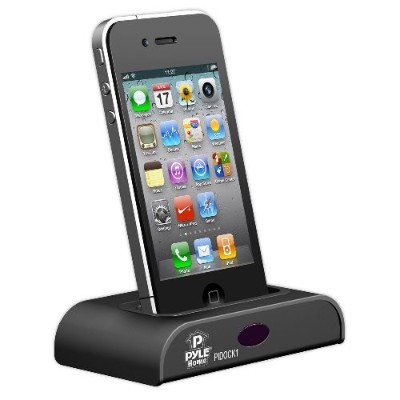 Pyle PIDOCK1 Home PIDOCK1 Docking station for Apple iPhone 3G 3GS 4 4S iPod 4G 5G iPod classic iPod mini iPod nano 1G 2G 3G 4G 5G 6G iPod