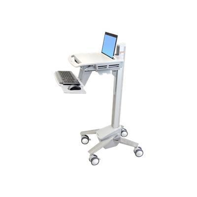 Ergotron Sv40-6100-0 Styleview Emr Laptop Cart  Sv40 - Cart For Notebook / Keyboard / Mouse - Plastic  Aluminum  Zinc-plated Steel - Gray  White  Polished Alumi