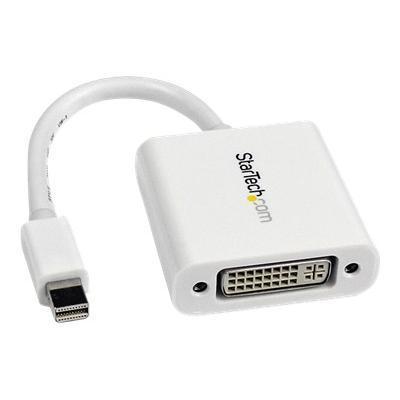 StarTech.com MDP2DVIW Mini DisplayPort to DVI Video Adapter Converter 1920x1200 White Mini DP to DVI I Adapter M F
