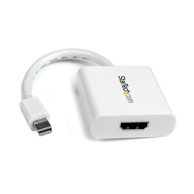 StarTech.com MDP2HDW Mini DisplayPort to HDMI Video Adapter Converter 1920x1200 White Mini DP to HDMI Adapter M F