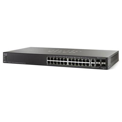 Cisco SF500 24 K9 NA Small Business SF500 24 Switch managed 24 x 10 100 2 x combo Gigabit SFP 2 x SFP rack mountable