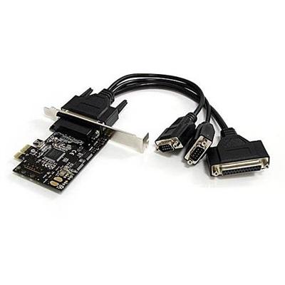 StarTech.com PEX2S1P553B 2S1P PCI Express Serial Parallel Combo Card with Breakout Cable Parallel serial adapter PCIe low profile RS 232 2 ports 1 x p