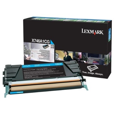 Lexmark X746A1CG X746 X748 Cyan Return Program Toner Cartridge