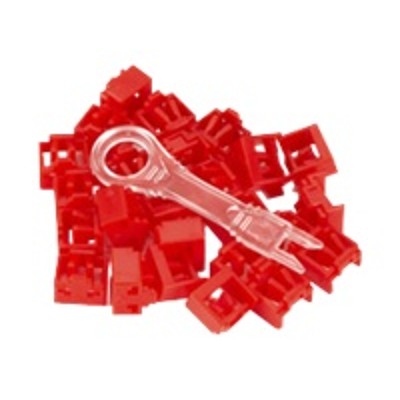 Black Box PL-AB-RD-25PAK Port Lock 25 Pack & Key Red Black Box PL-AB-RD-25PAK Port Lock 25 Pack & Key Red