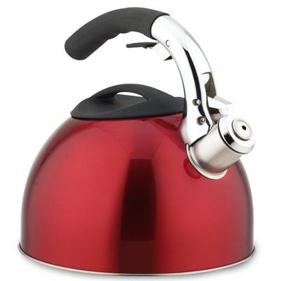 Primula Products PTKR-6330 3 Qt Soft Grip Whistling Tea Kettle - Red Primula Products PTKR-6330 3 Qt Soft Grip Whistling Tea Kettle - Red