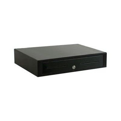 APG Cash Drawer VBS320 BL1616 B10 Vasario with Dual Media Slots Electronic cash drawer black stainless steel