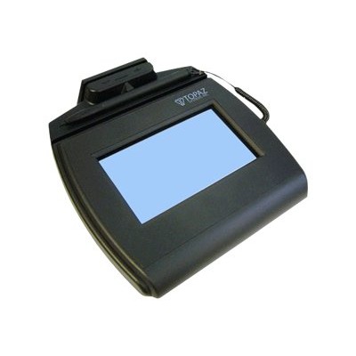 Topaz System TM LBK750 HSB R SigLite LCD 4X3 TM LBK750 HSB R Signature terminal with magnetic card reader w LCD display 4.4 x 2.5 in wired USB